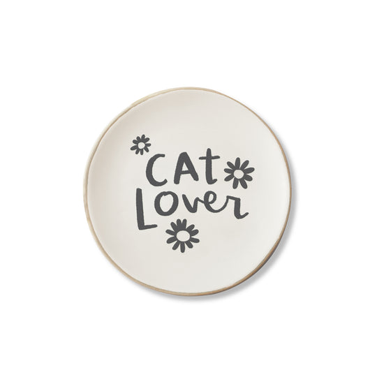 Cat Lover Small Stoneware Round Tray