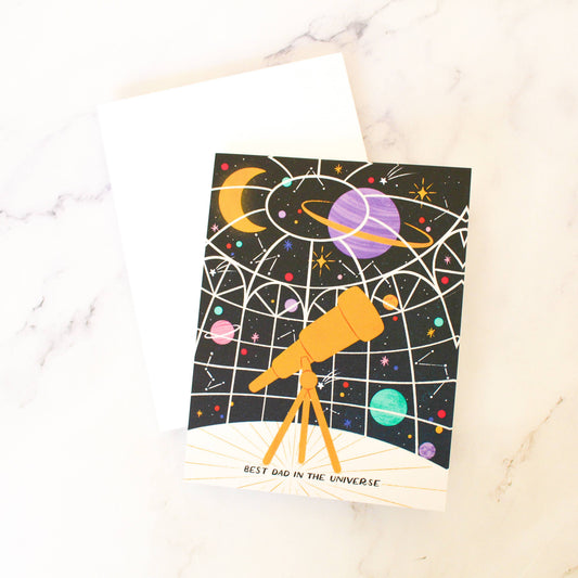 Father's Day Best Dad in the Universe Card