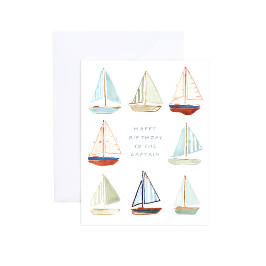 Walker Watercolor Sailboat Birthday Card