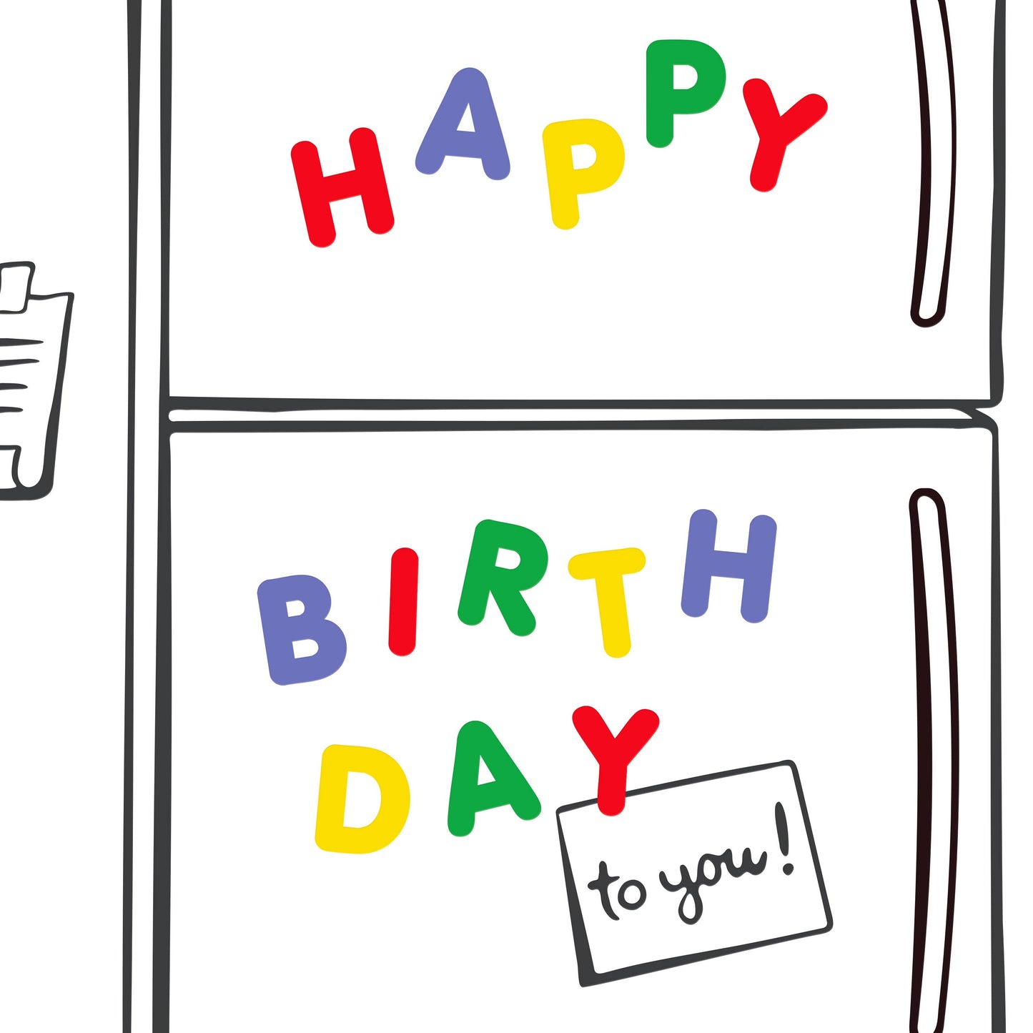 Birthday Fridge Card