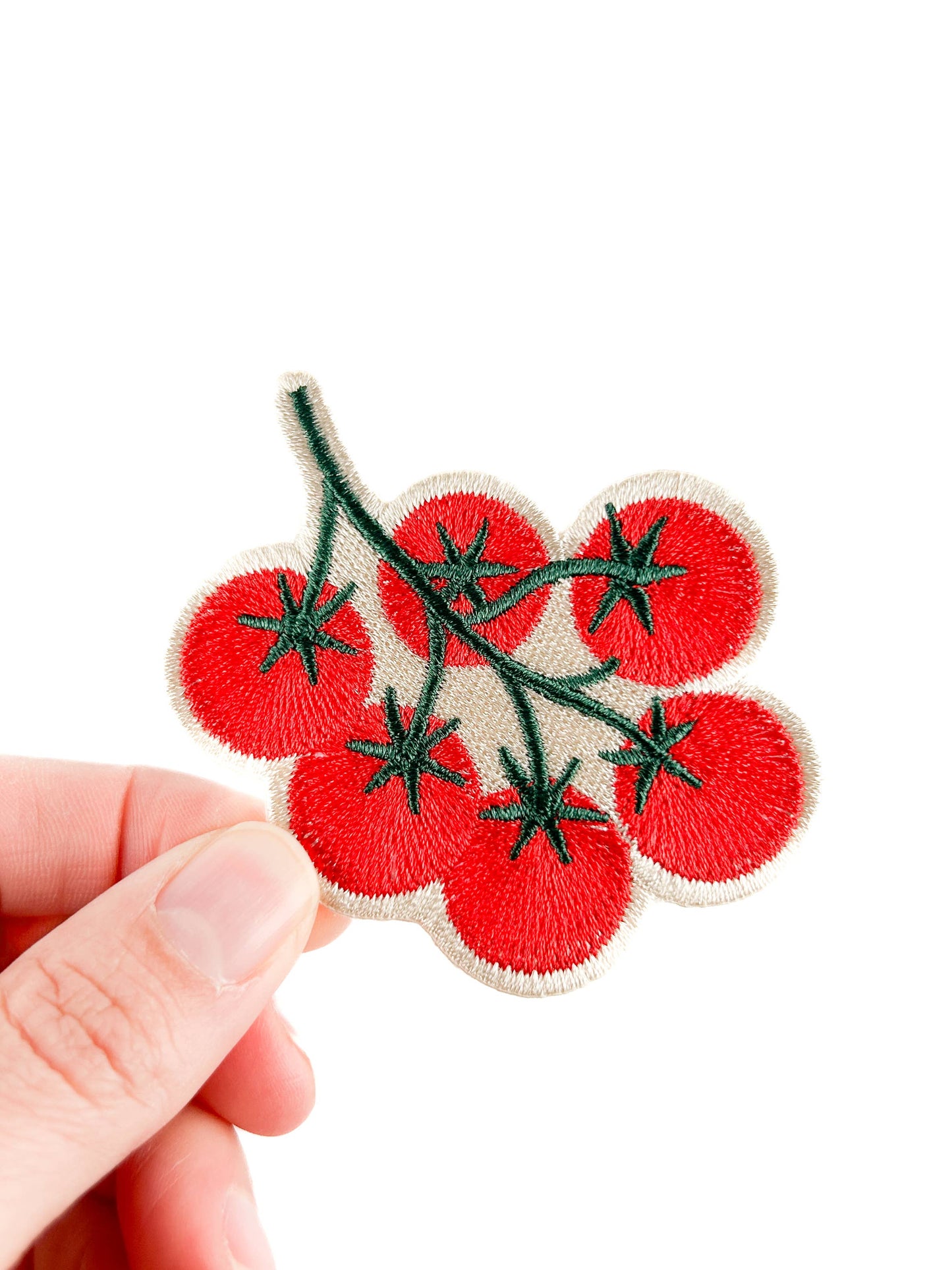 Tomato Vine Embroidered Patch Garden Lover Iron On Patch