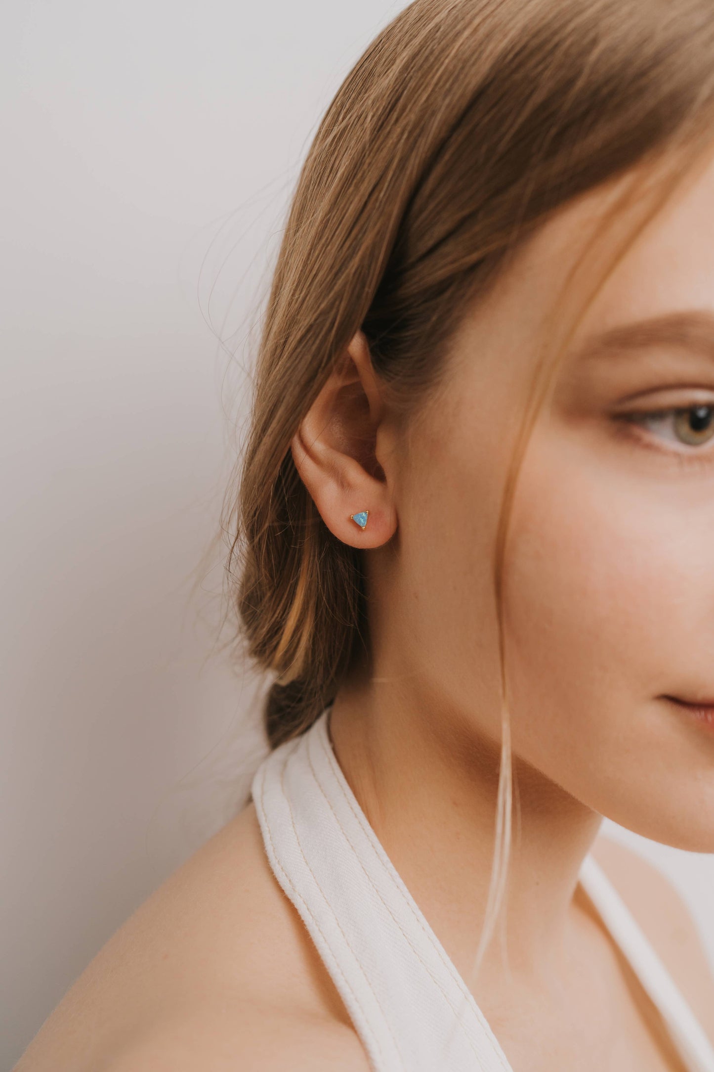 Mini Energy Gem - Fire Opal - Earring