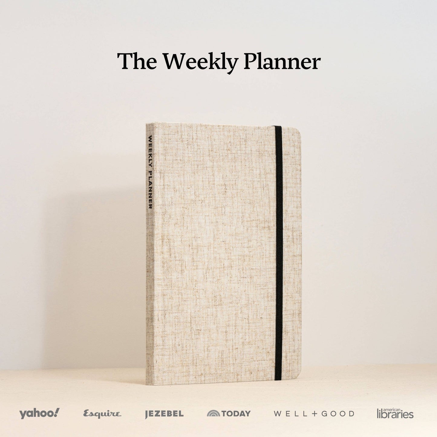 Weekly Planner Undated - Hardcover (Full Year): Oat