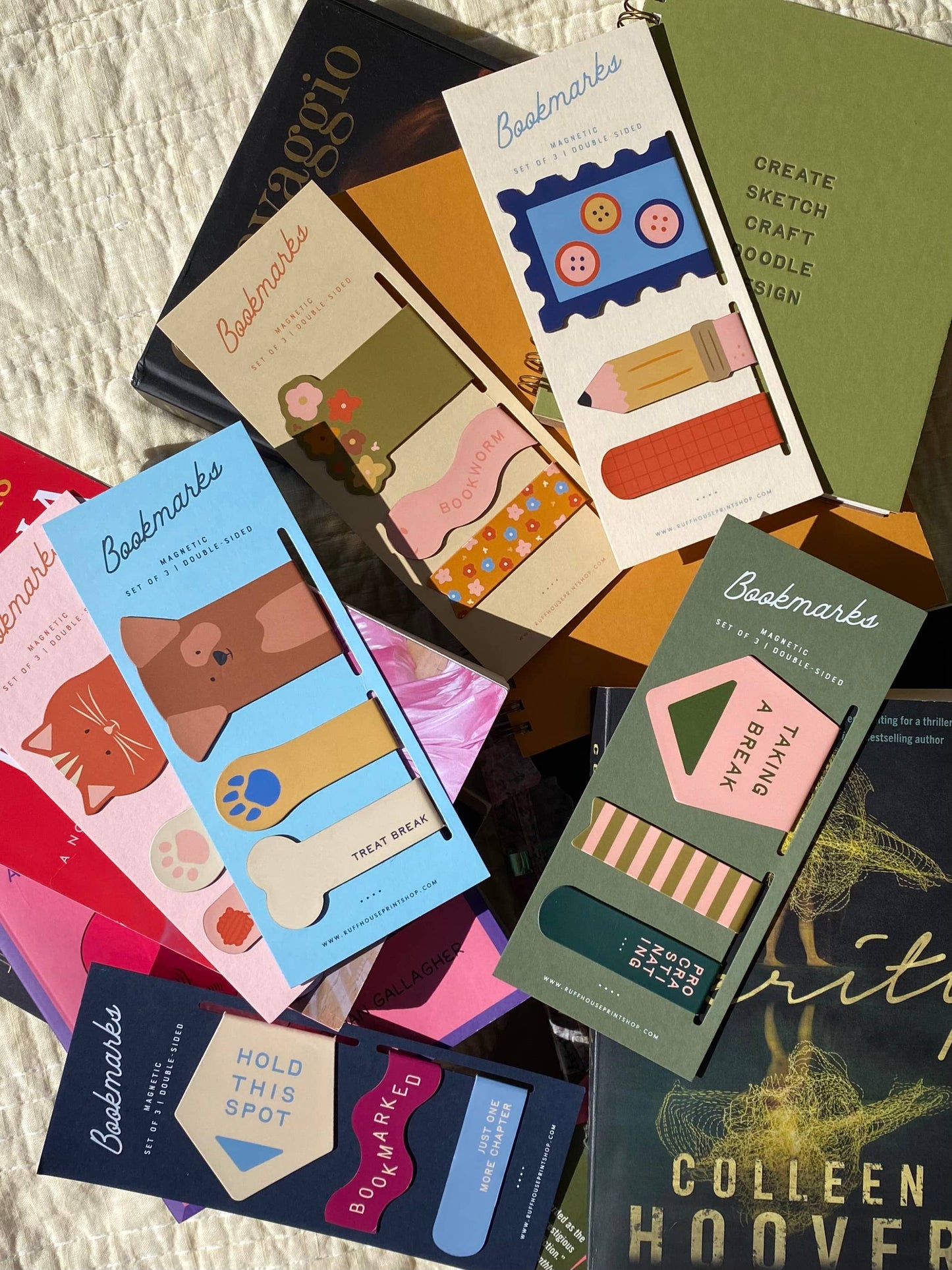 Taking a Break Magnetic Bookmark Set