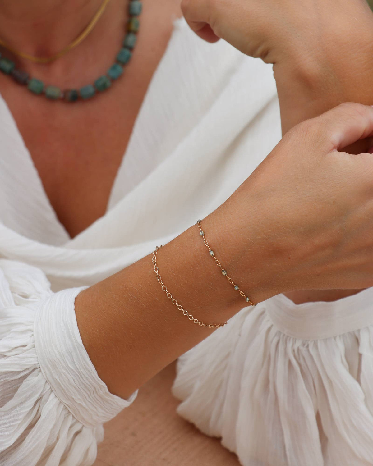Lumen Bracelet | Everyday | Stacking | Fall: 14k Gold Fill / 6.5"