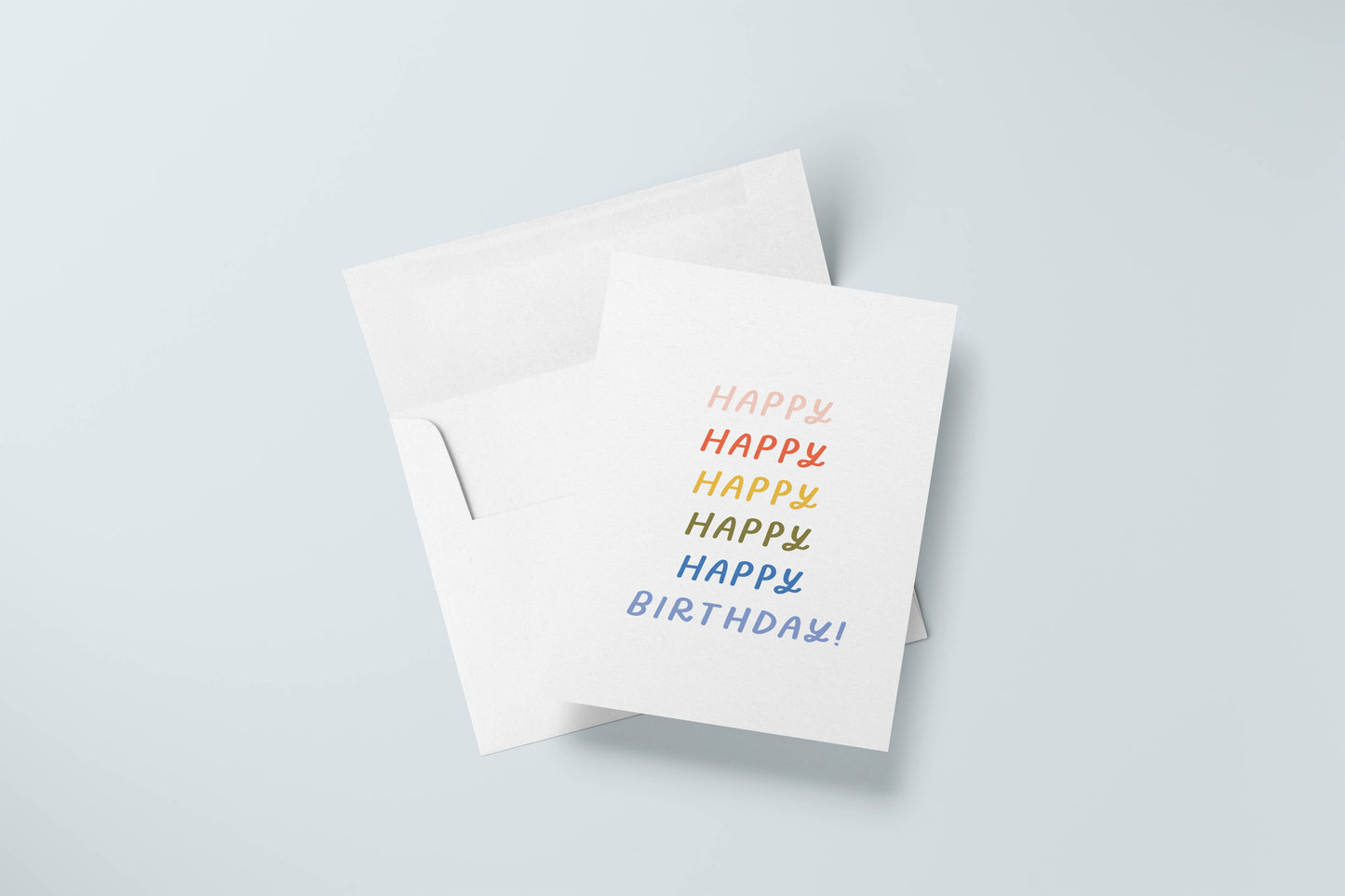 Birthday Rainbow Card