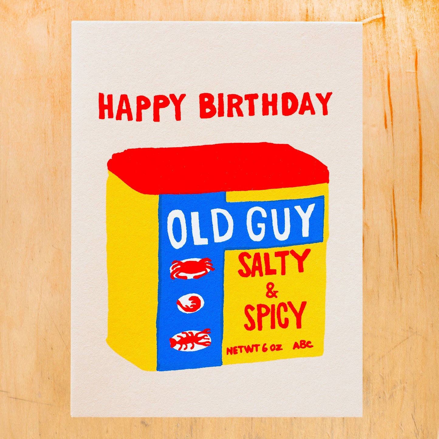 OLD GUY BIRTHDAY GREETING CARD