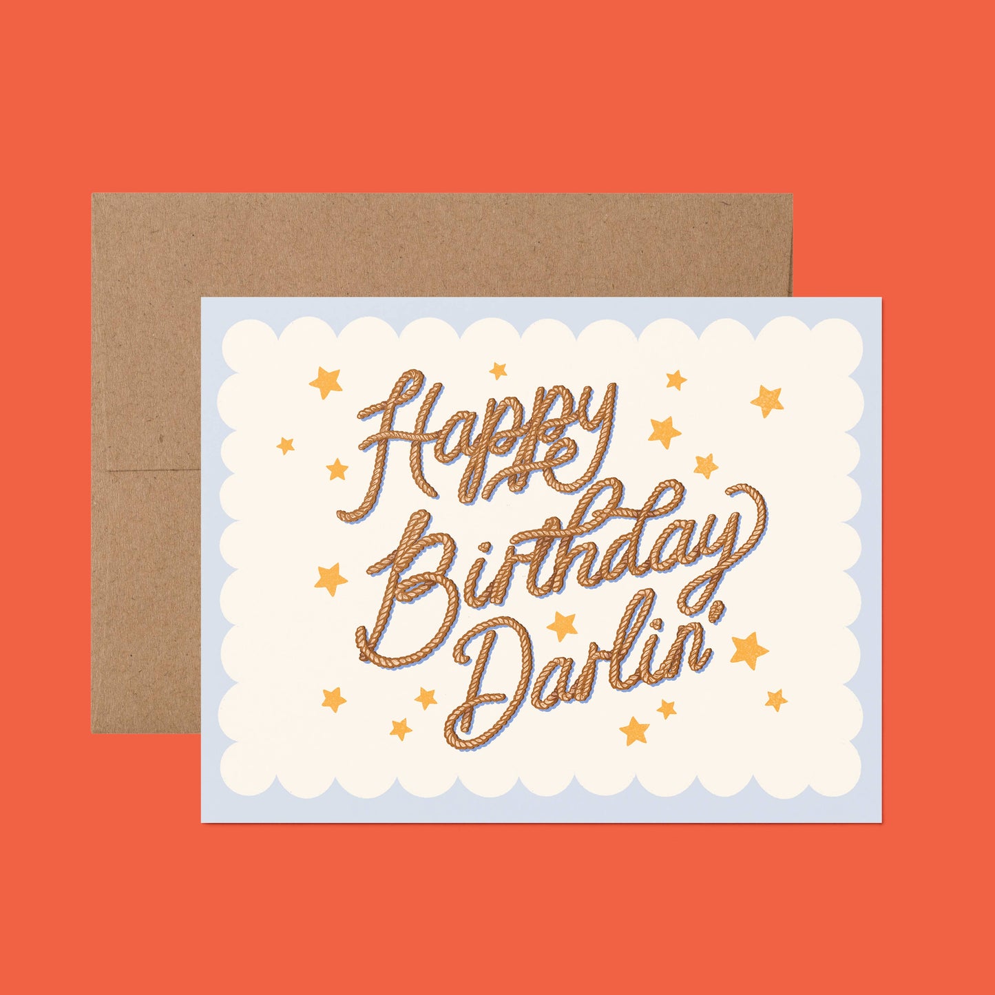 Happy Birthday Darlin' Cowgirl Birthday Card