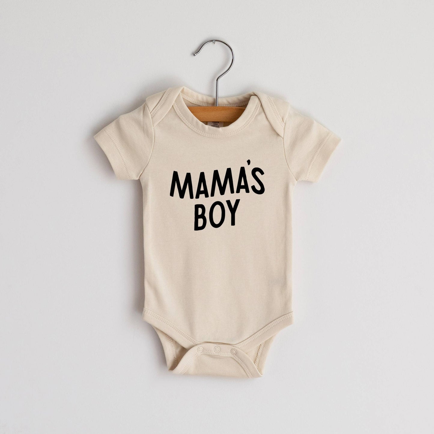 Mama's Boy Modern Organic Baby Bodysuit | 12-18 M