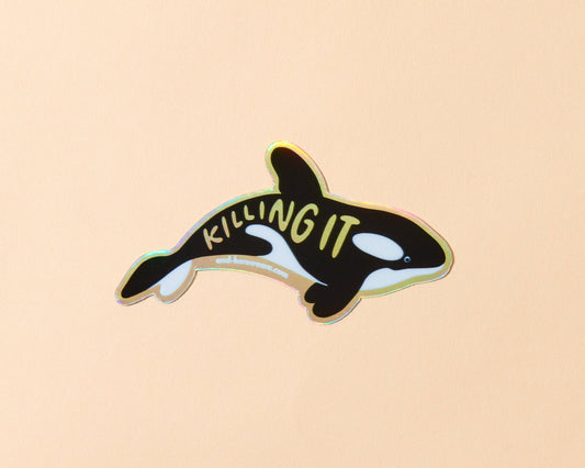 Holographic Vinyl Sticker | Killing It