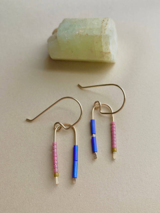 Branch Minimal Seed Bead Dangles | Bluecrop