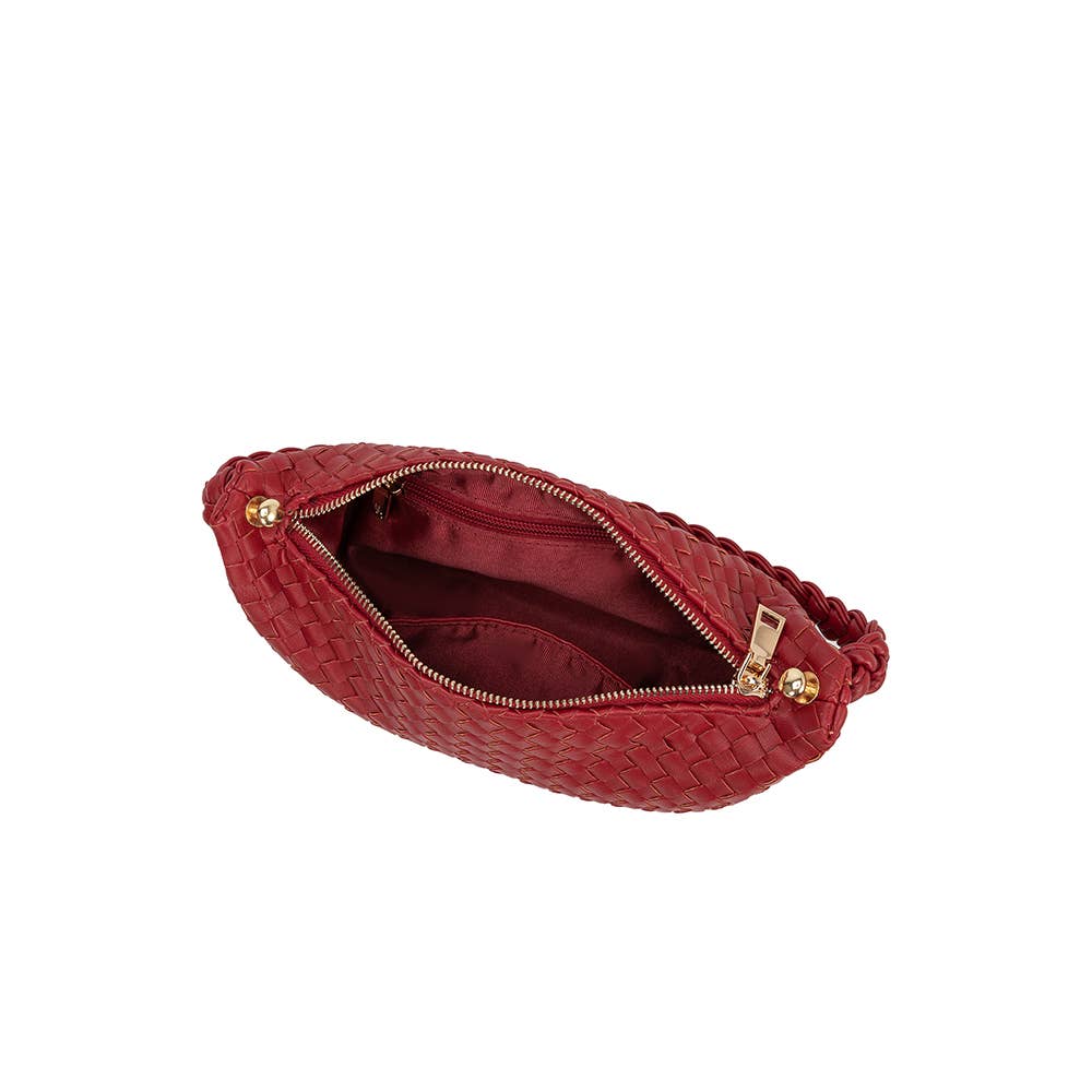 Alma Cranberry Recycled Vegan Top Handle Bag