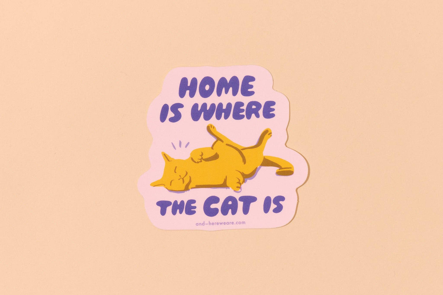 Vinyl Sticker | Home is Where the Cat Is