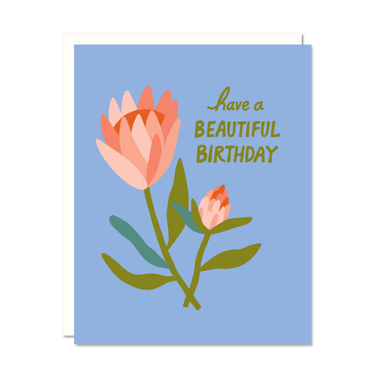 Beautiful Birthday - Floral Birthday Card