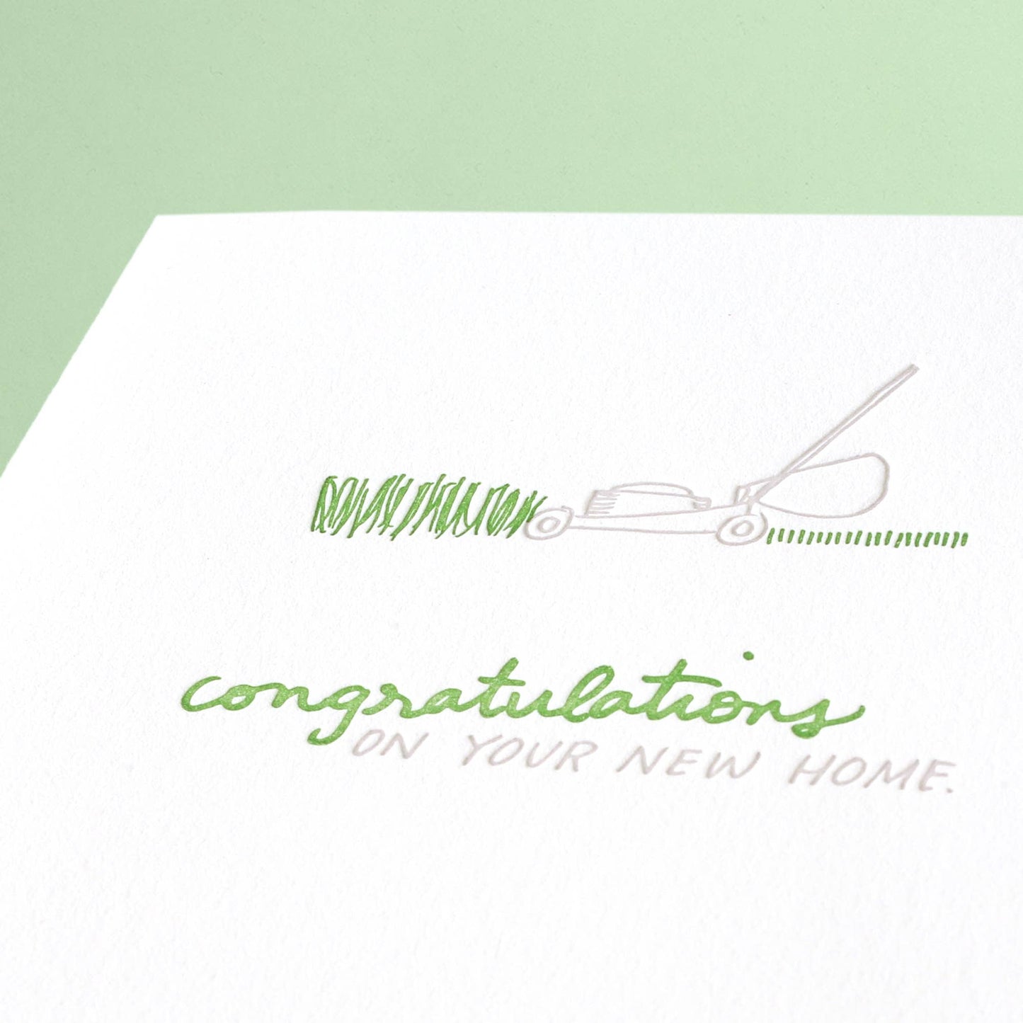 Congrats Letterpress New Home Card