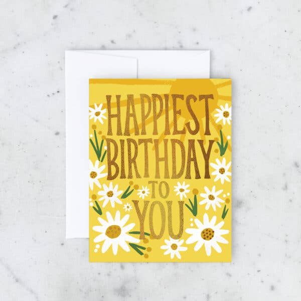 Happy Daisy Birthday Card