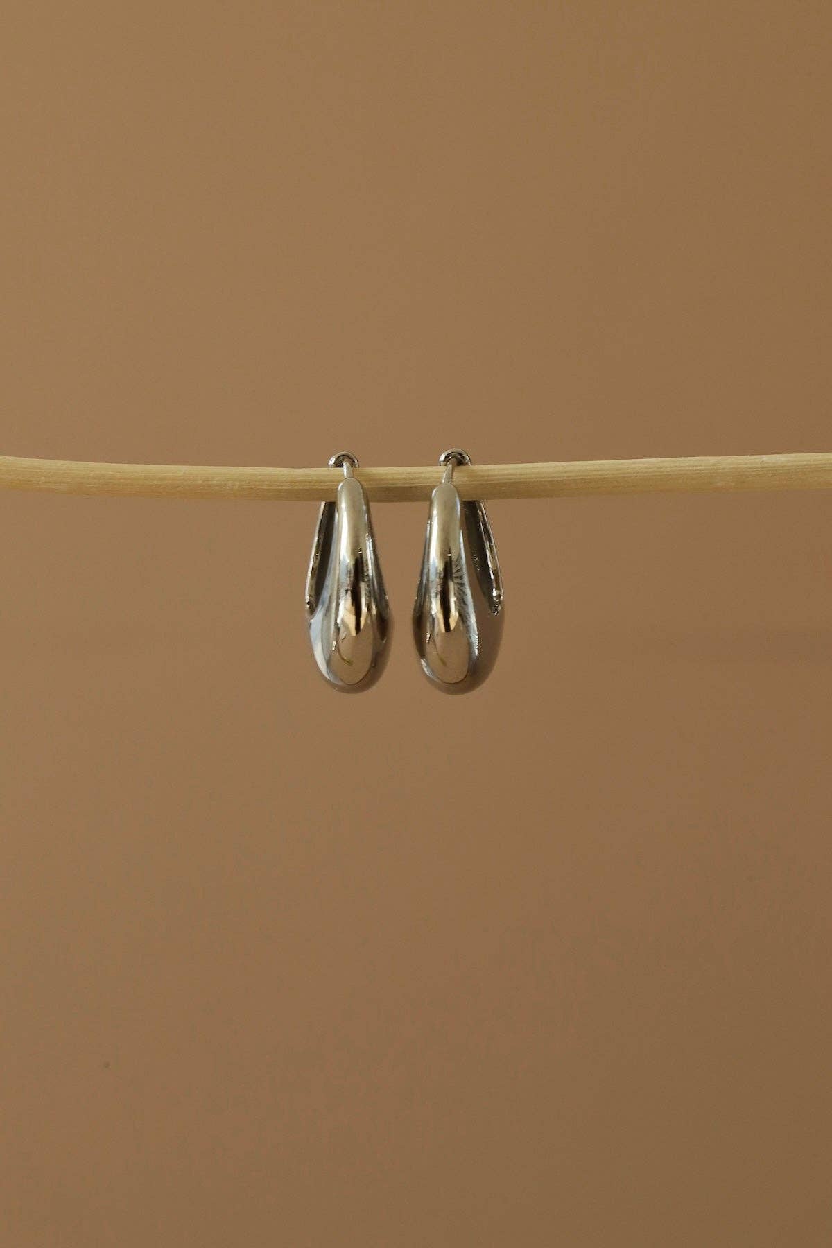SILVER AMALFI CHUNKY HOOPS | SILVER