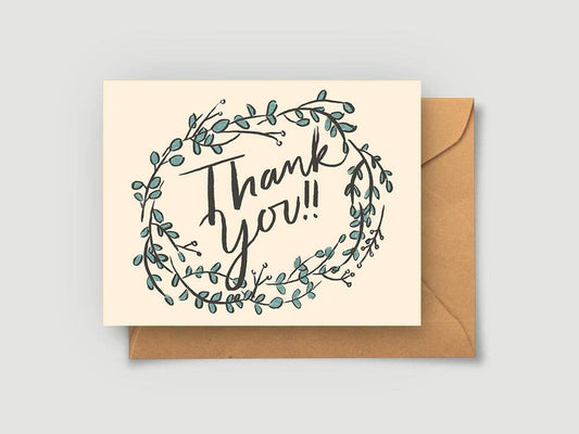 Eucalyptus Thank You Greeting Card