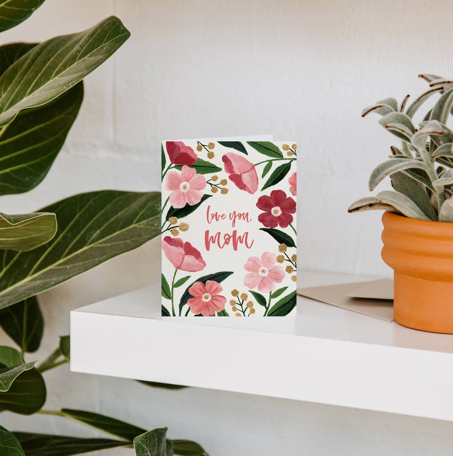 Love You Mom Poppy Greeting Card | Mother's Day