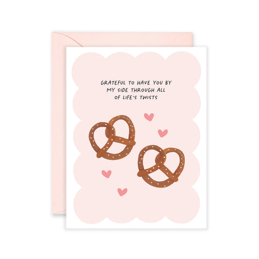 Pretzel Life Twists Love Card
