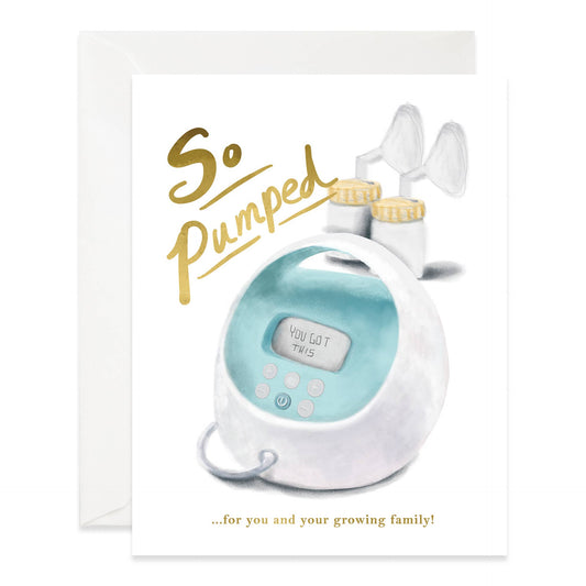 Breast Pumped for You Baby Card