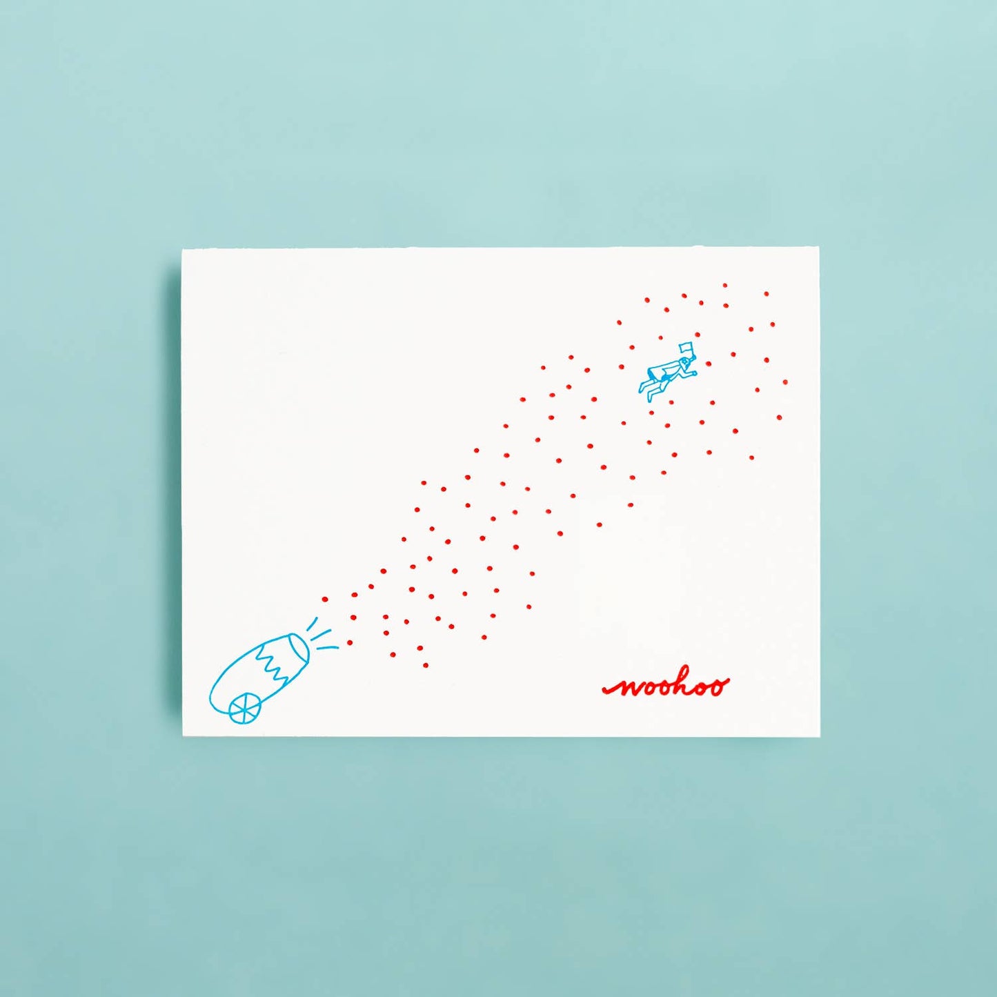 Confetti Cannon Letterpress Congrats Card