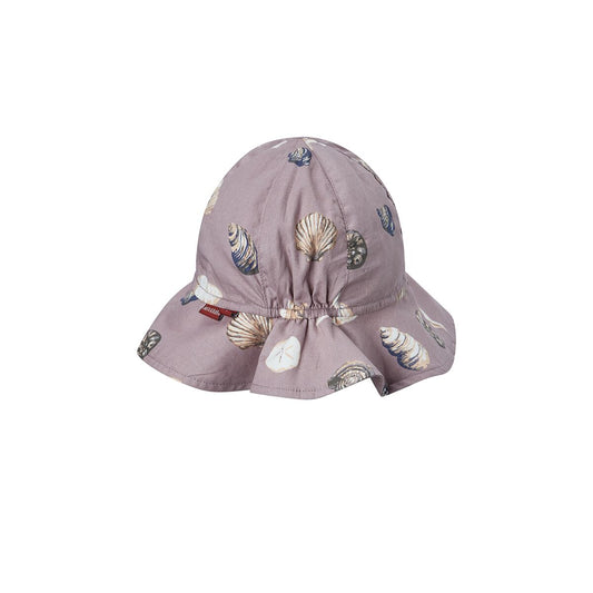 Milkbarn Sunshine Peekaboo Hat - Purple Seashells