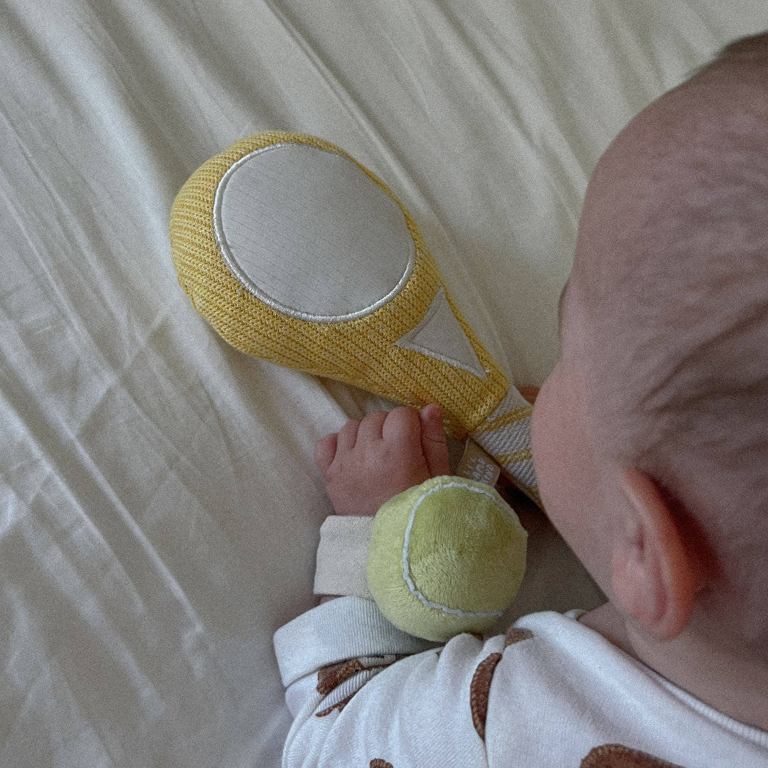 Tennis Baby Wrist Rattle