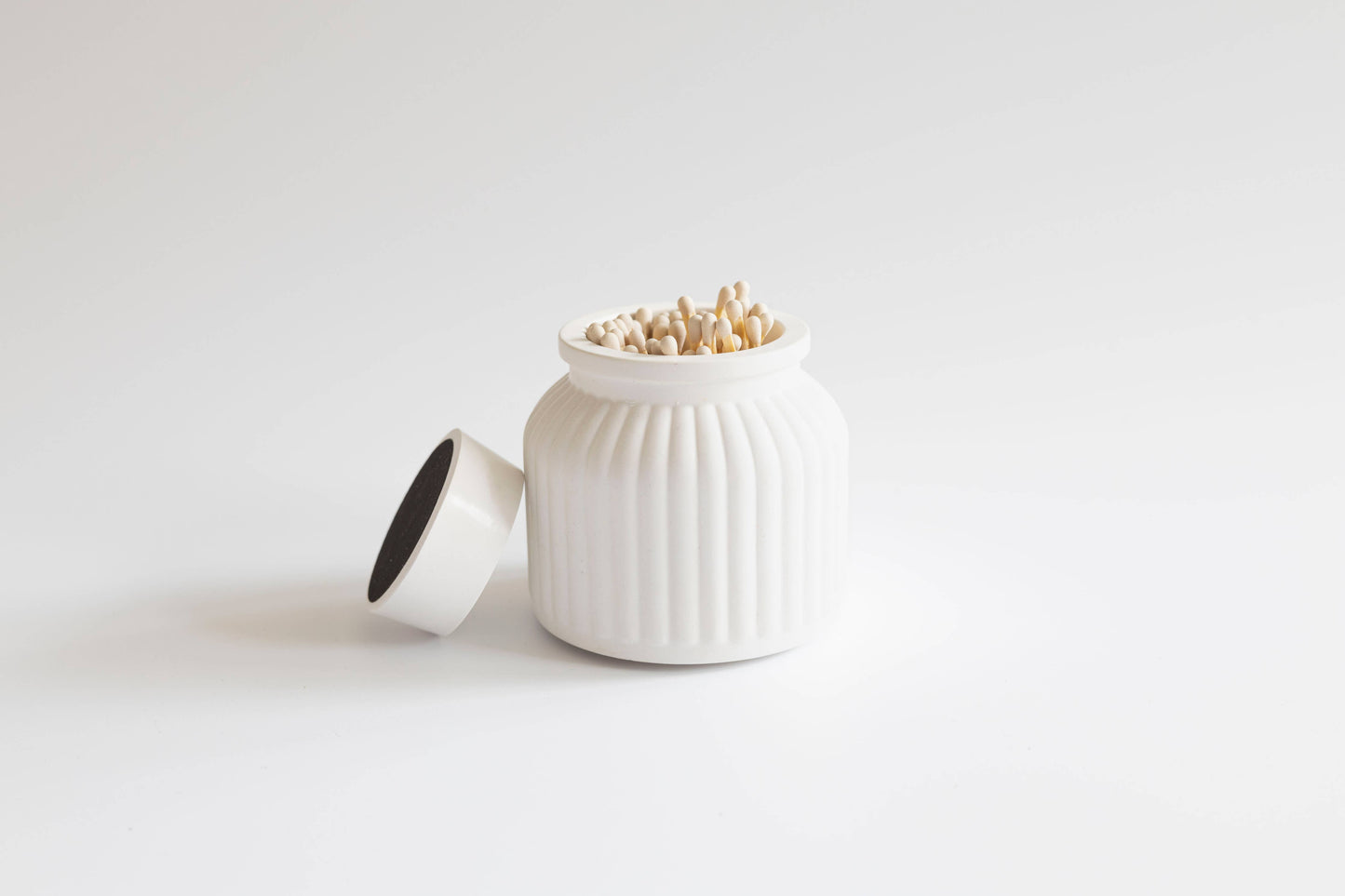 Concrete Match Holder | Apothecary | White