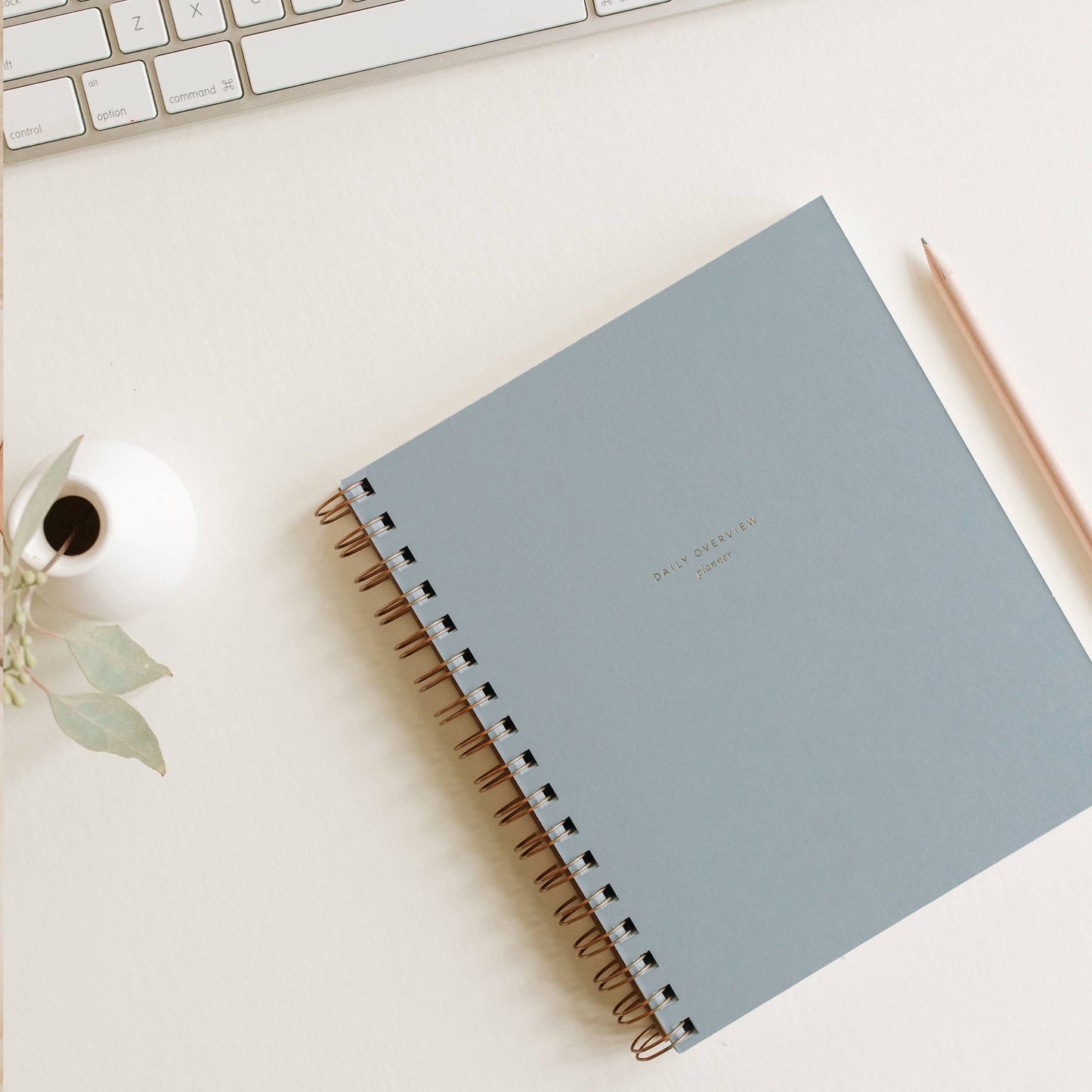 Daily Overview Planner | Undated: Steel Blue