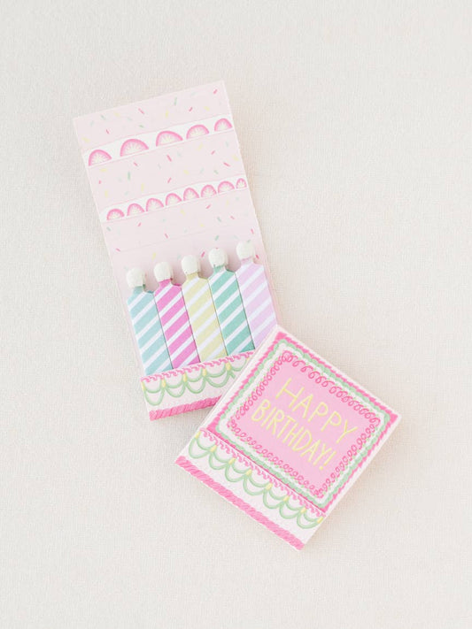 Happy Birthday Vintage Cake Matchbooks