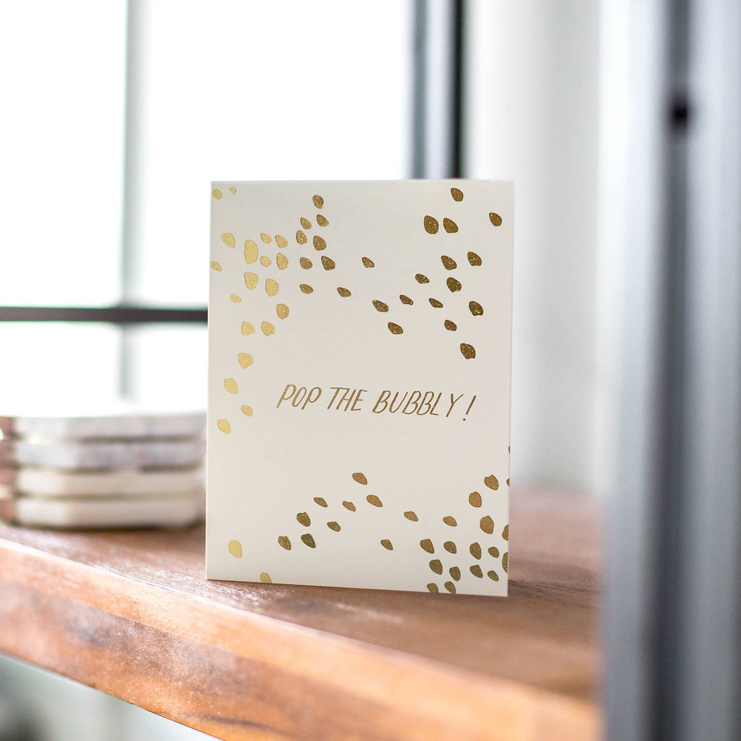 Pop The Bubbly - Ivory Greeting Card