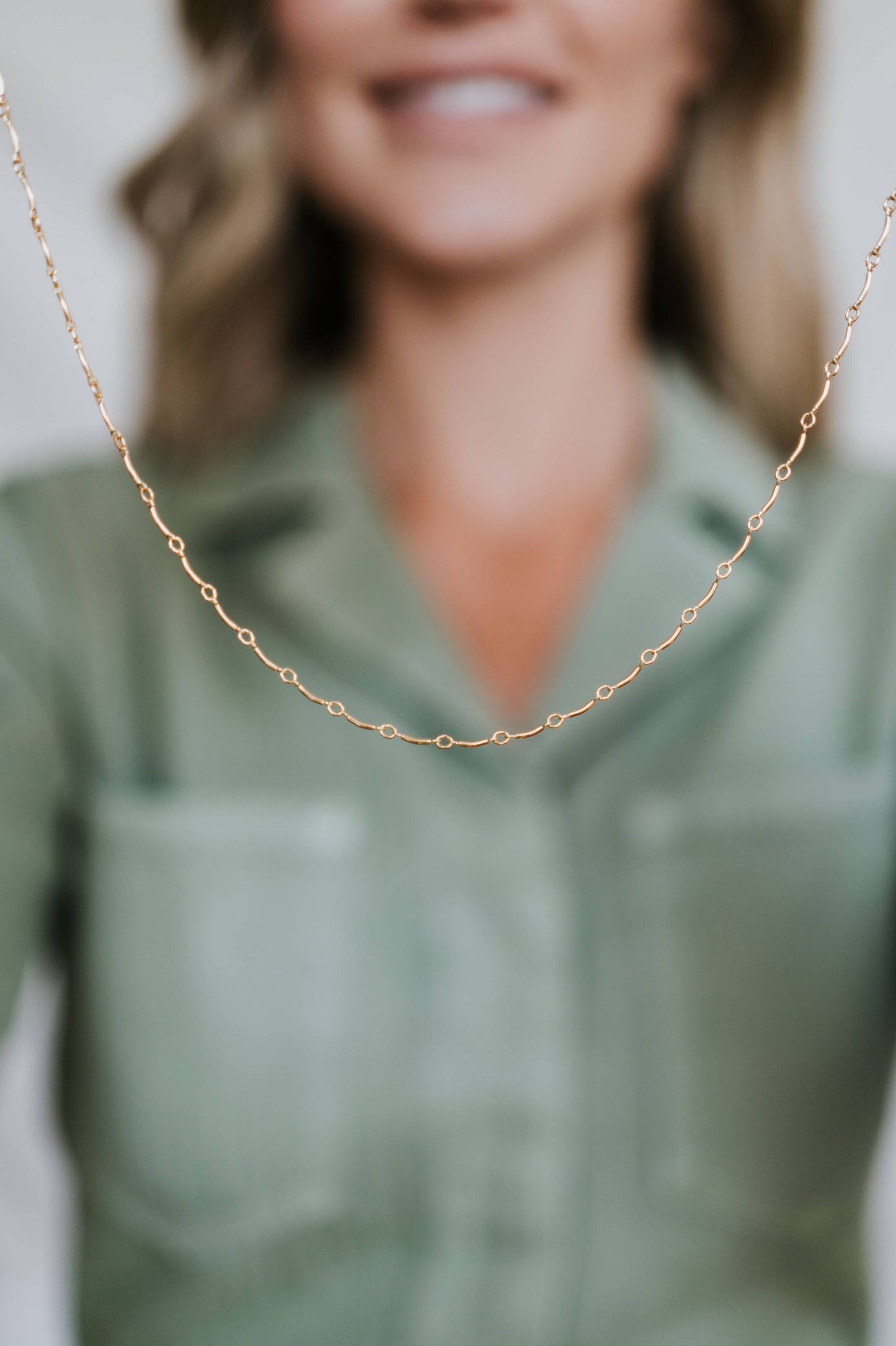 Ups & Downs Necklace: Gold Fill