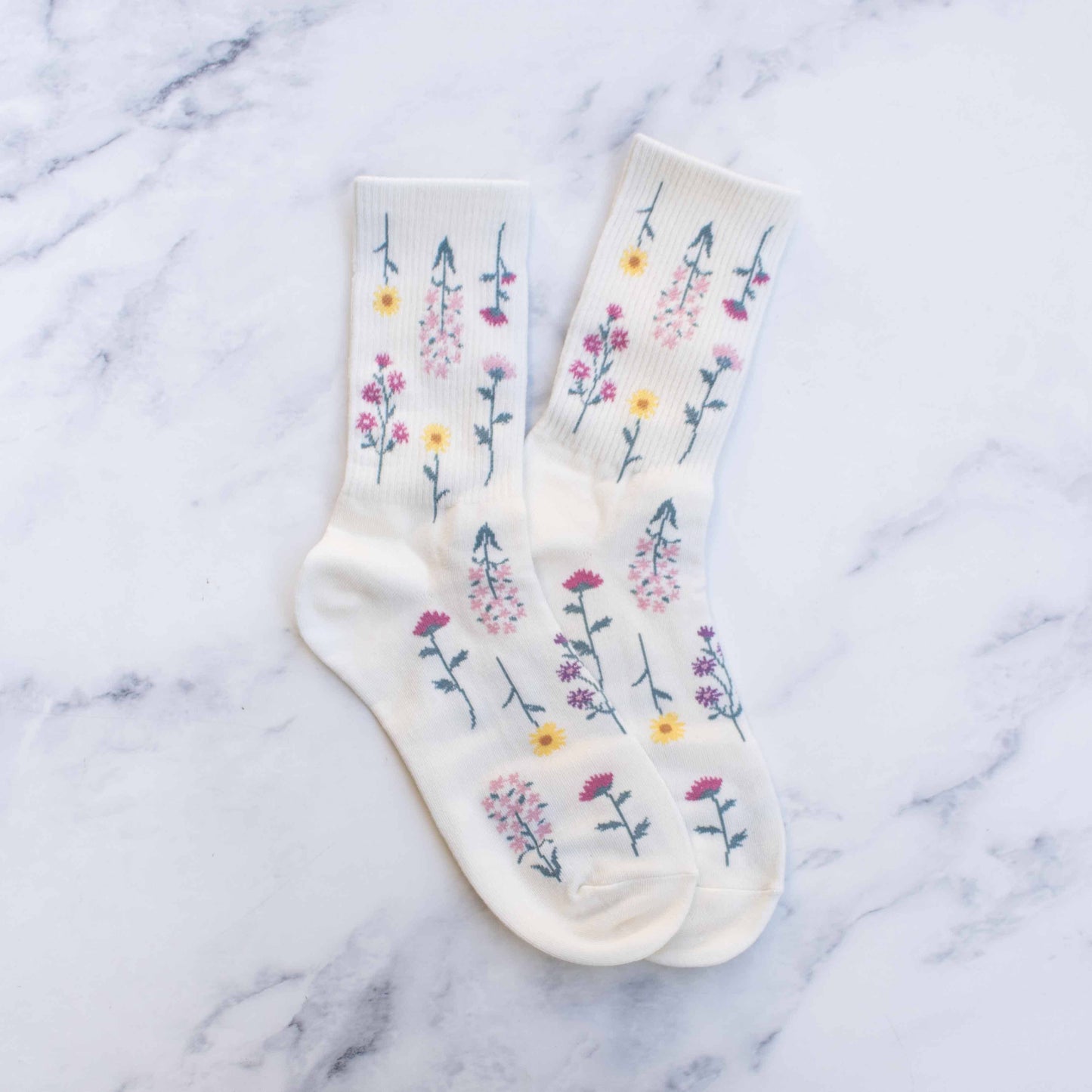 Women's Botanical Garden Casual Socks: Sage