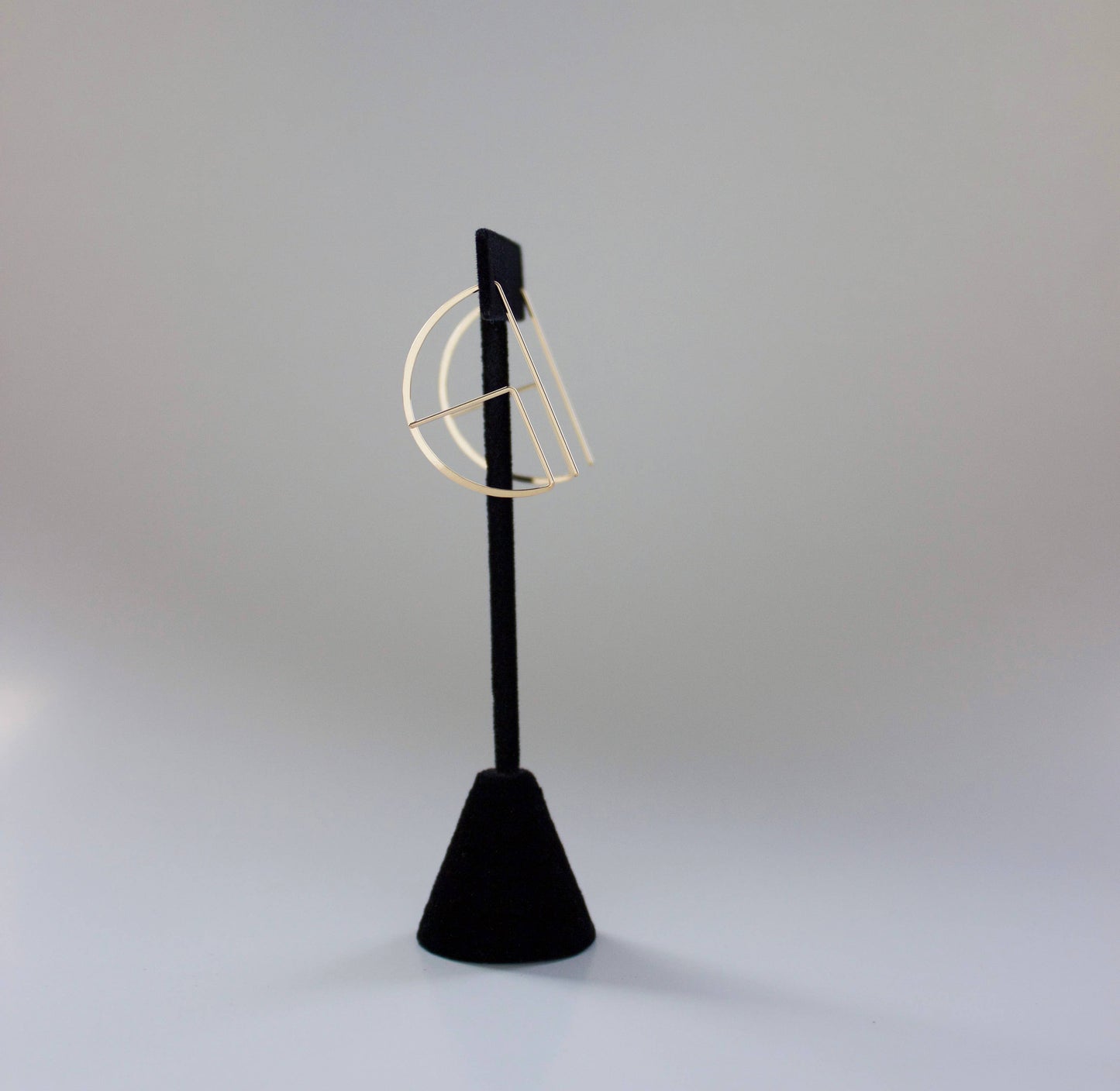 Large Round Profile Earrings, Lightweight Statement Earrings: 14K Gold Fill