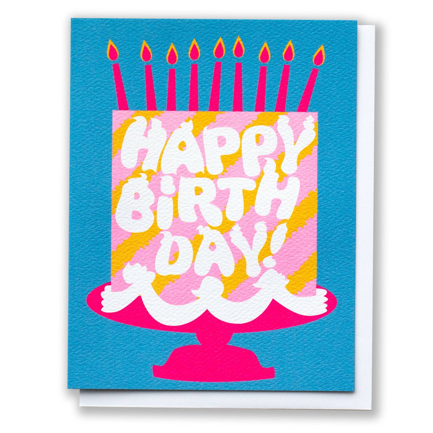 Pink Cake Dreams Happy Birthday Card