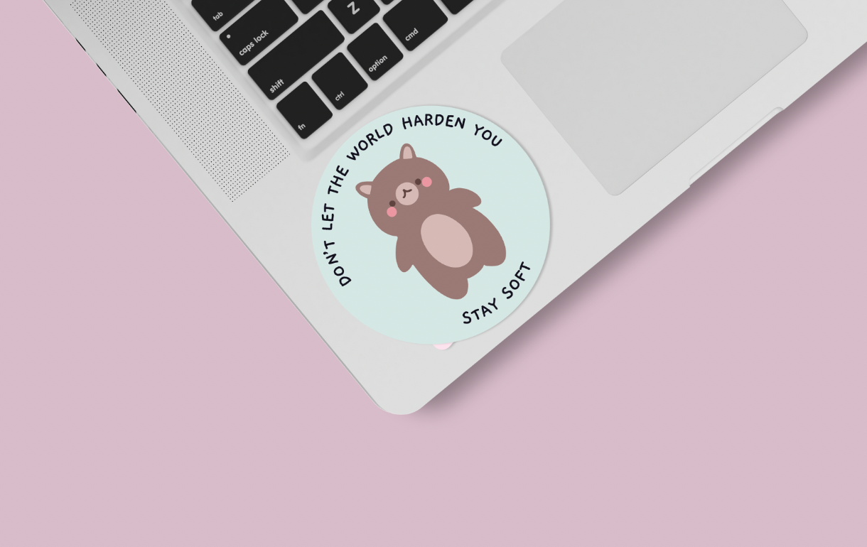 Stay Soft Vinyl Sticker