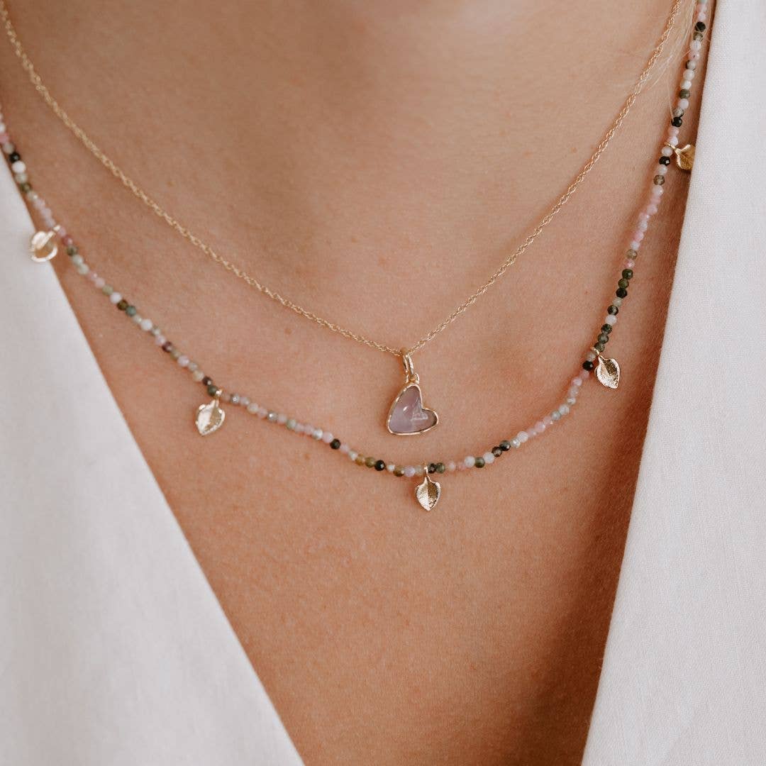 Stella Necklace: Gold / Labradorite