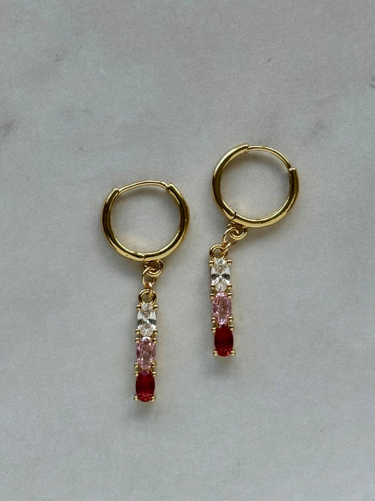 Ashley Earrings | Pink