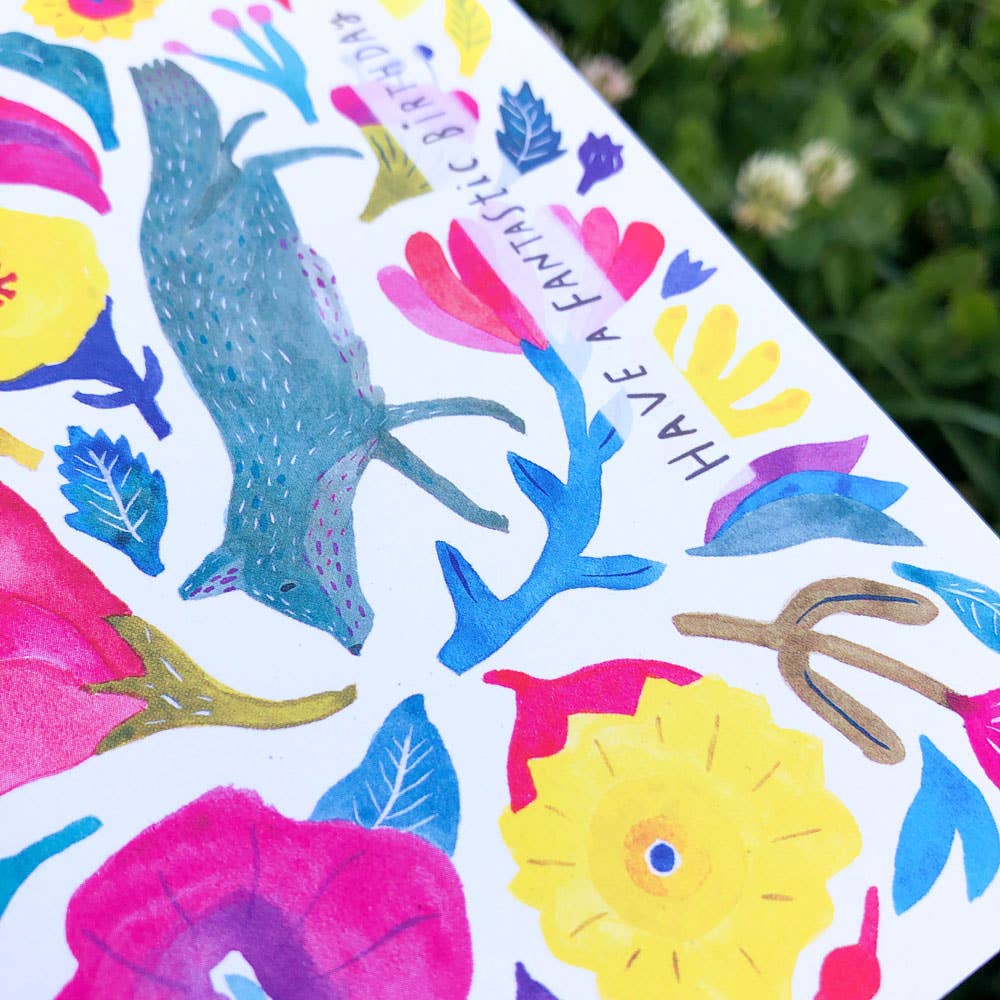 Fantastic Fox Birthday Greeting Card