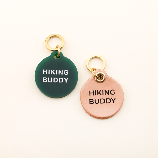 Hiking Buddy Pet Tag | Emerald Green Acrylic