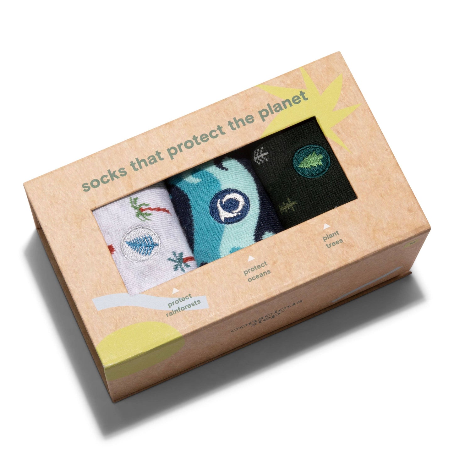 Boxed Set Socks that Protect the Planet: Small