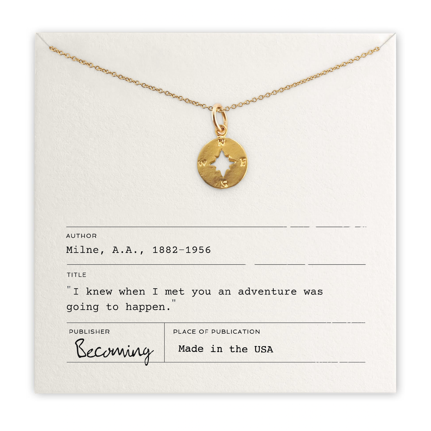 Friendship Adventure Necklace: Gold Fill