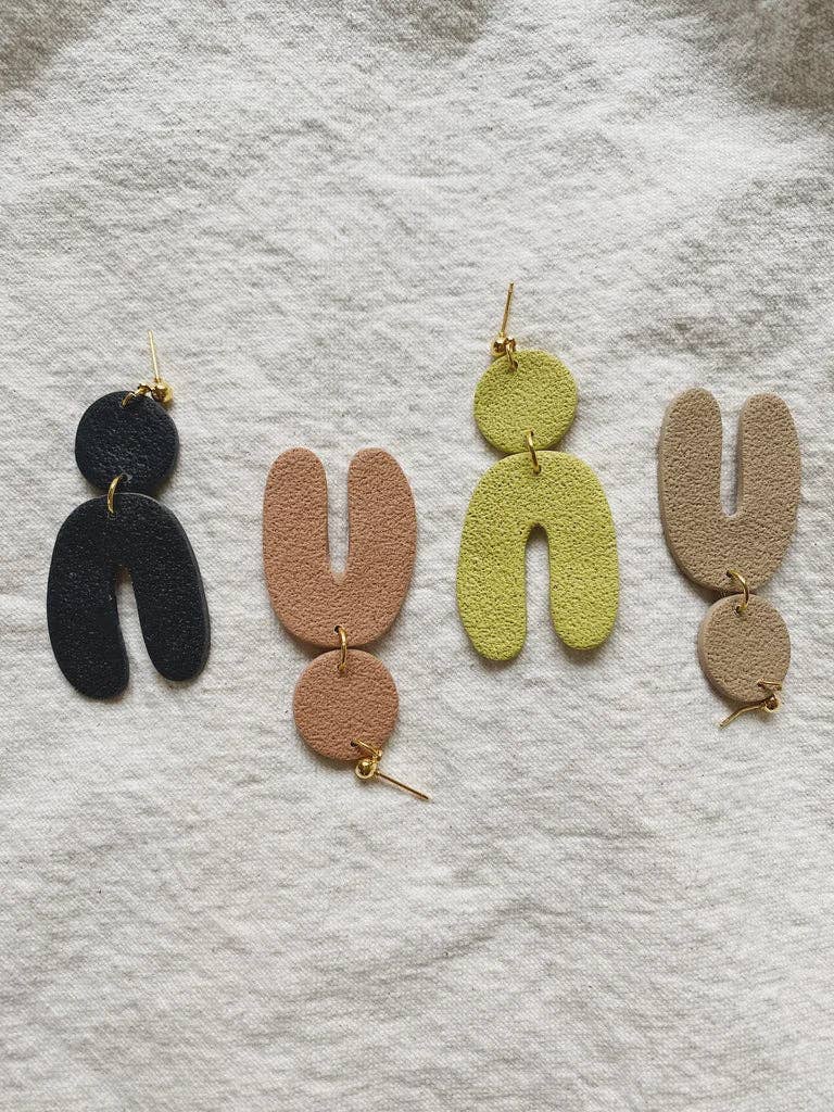 Solid Finn Earrings | Chartreuse