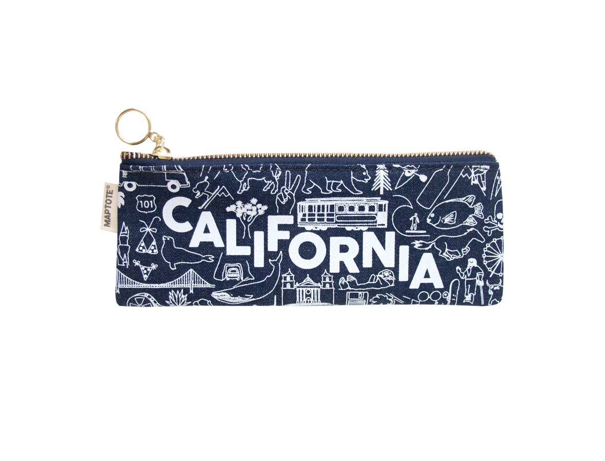 California Pencil Pouch: Denim