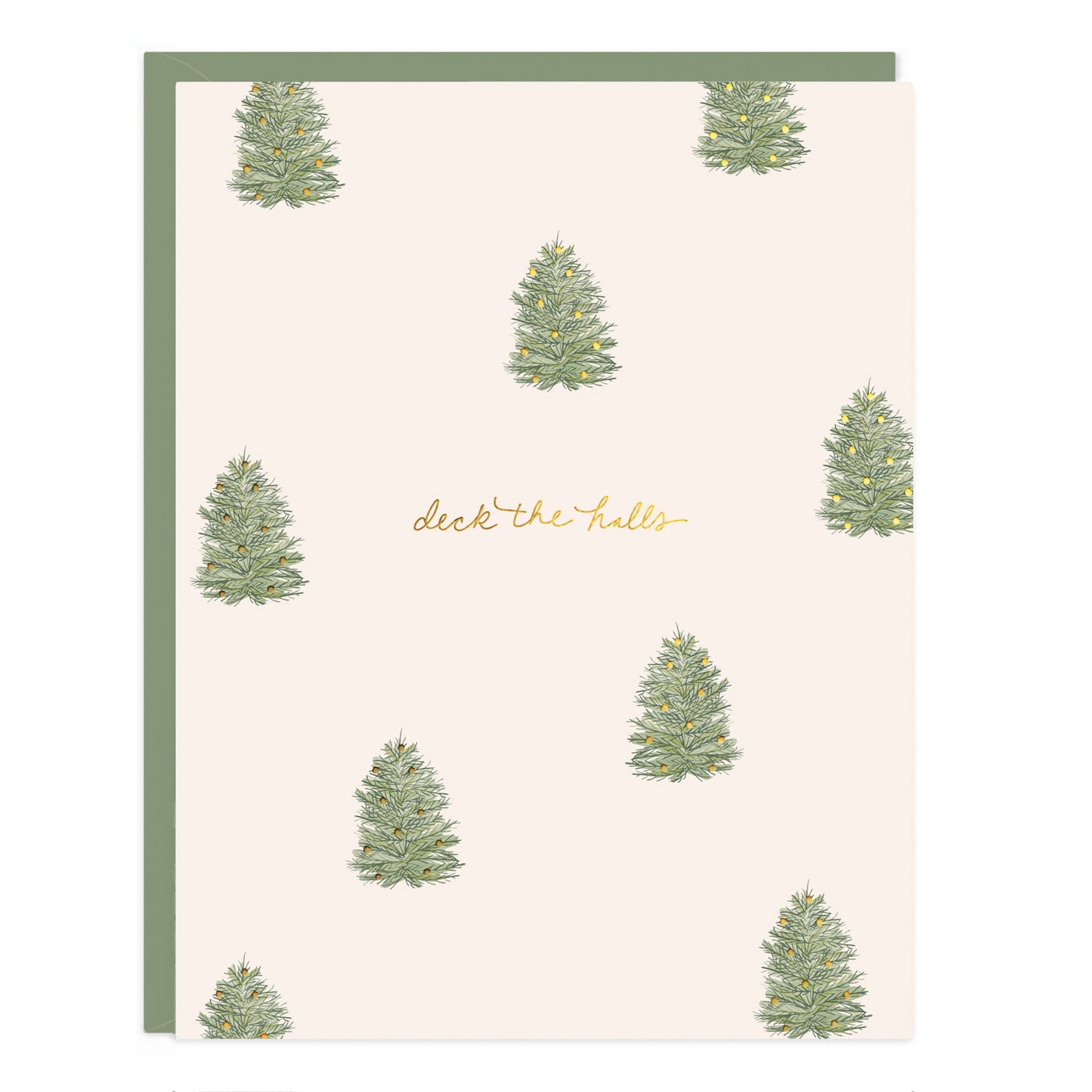 Deck The Halls Trees Card