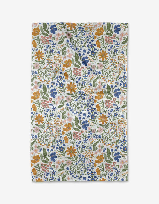 Cottage Meadow Pastel Tea Towel