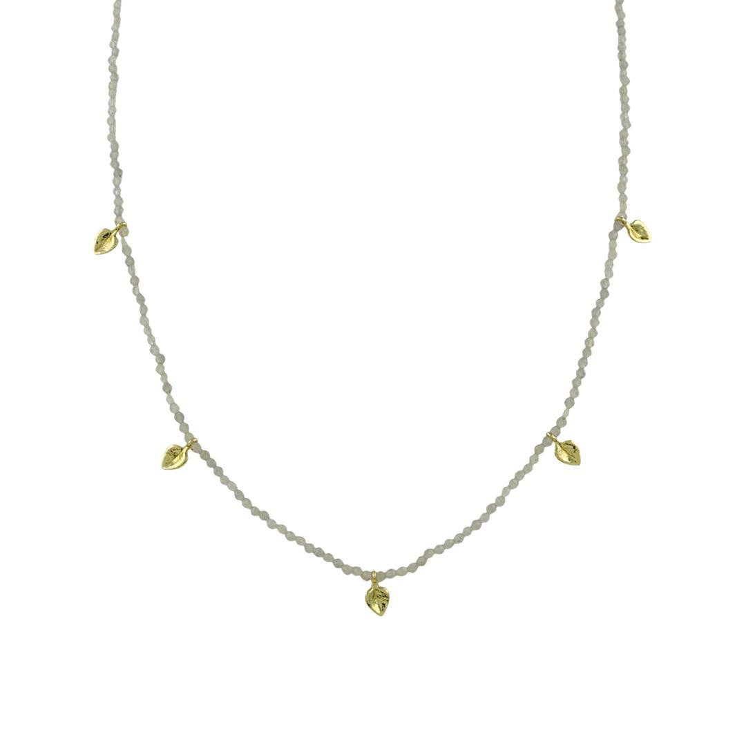 Stella Necklace: Gold / Labradorite
