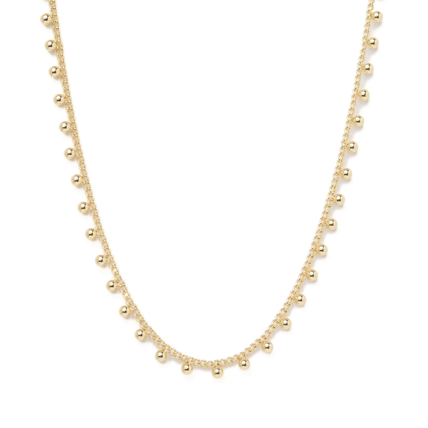 Zuri 14k Gold Filled Lace Dainty Beaded Necklace