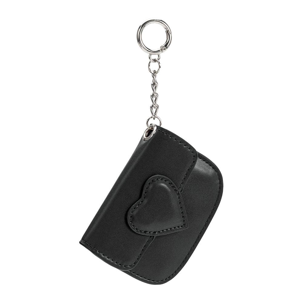 Lovell Black Vegan Leather Card Holder